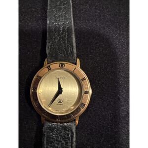 GUCCI 3001L Women's Watch Quartz Gold Bezel Classic Working Rare
